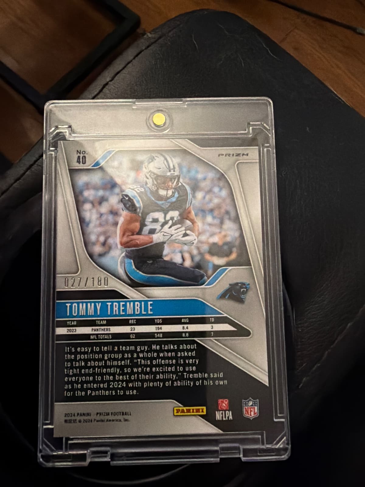 Tommy Tremble back