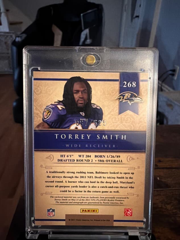 Torrey Smith back