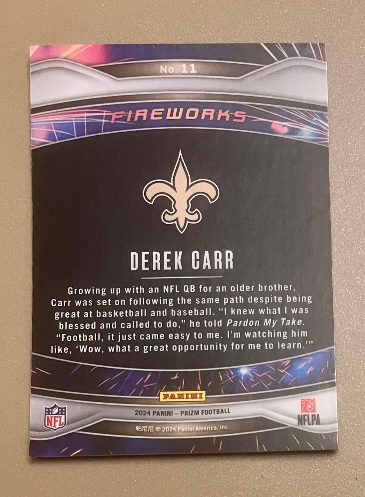 Derek Carr back