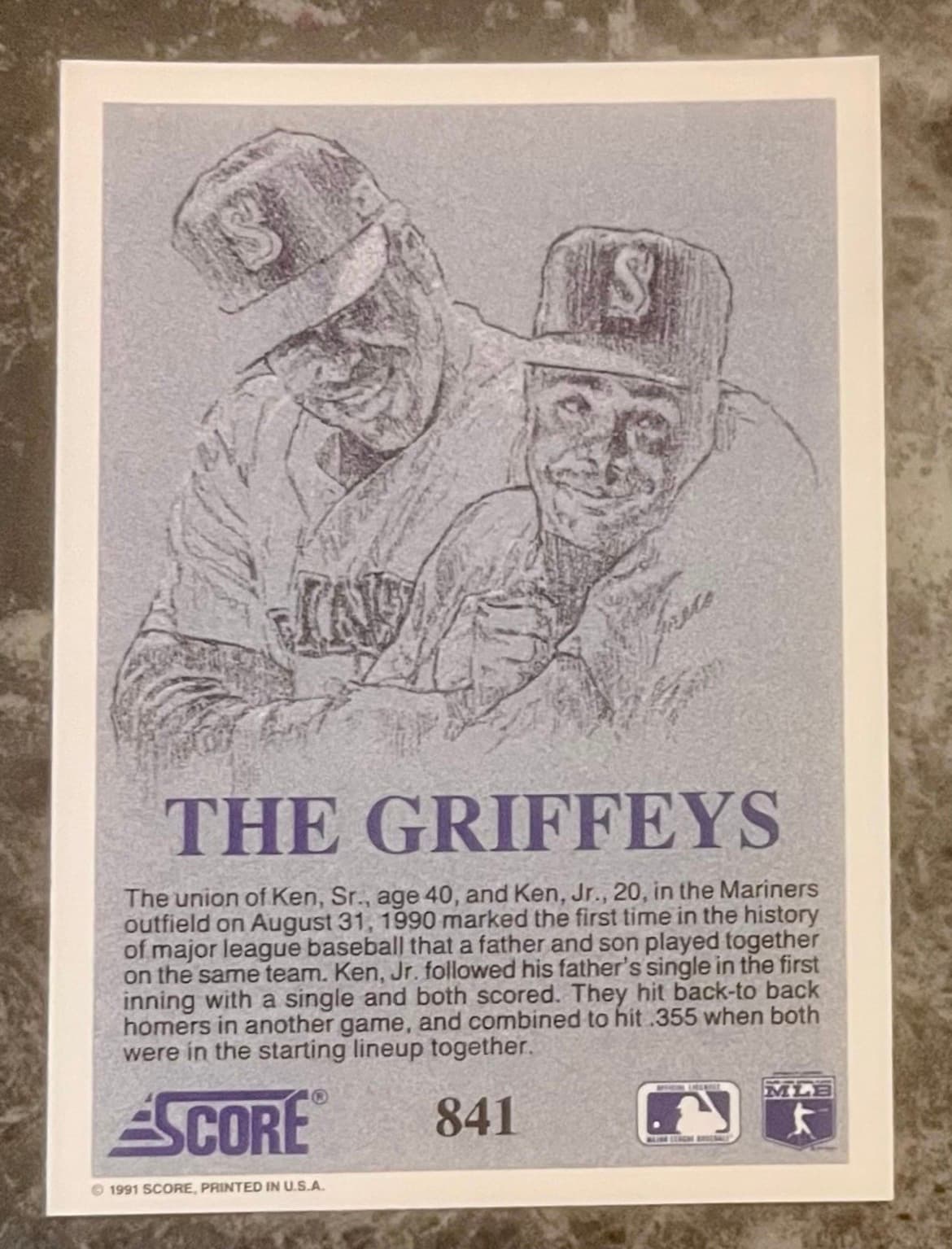 Ken Griffey Sr. & Ken Griffey Jr. back